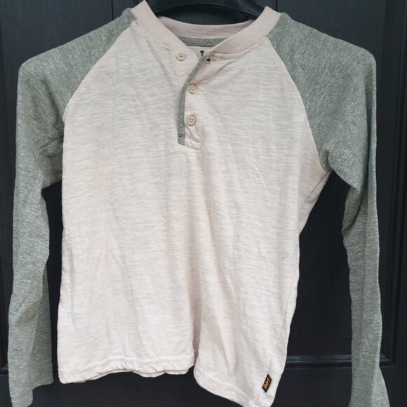 Gray Off White LEE Long Sleeve T Shirt Cotton Blend Boys Size S Casual Wear - Picture 1 of 4